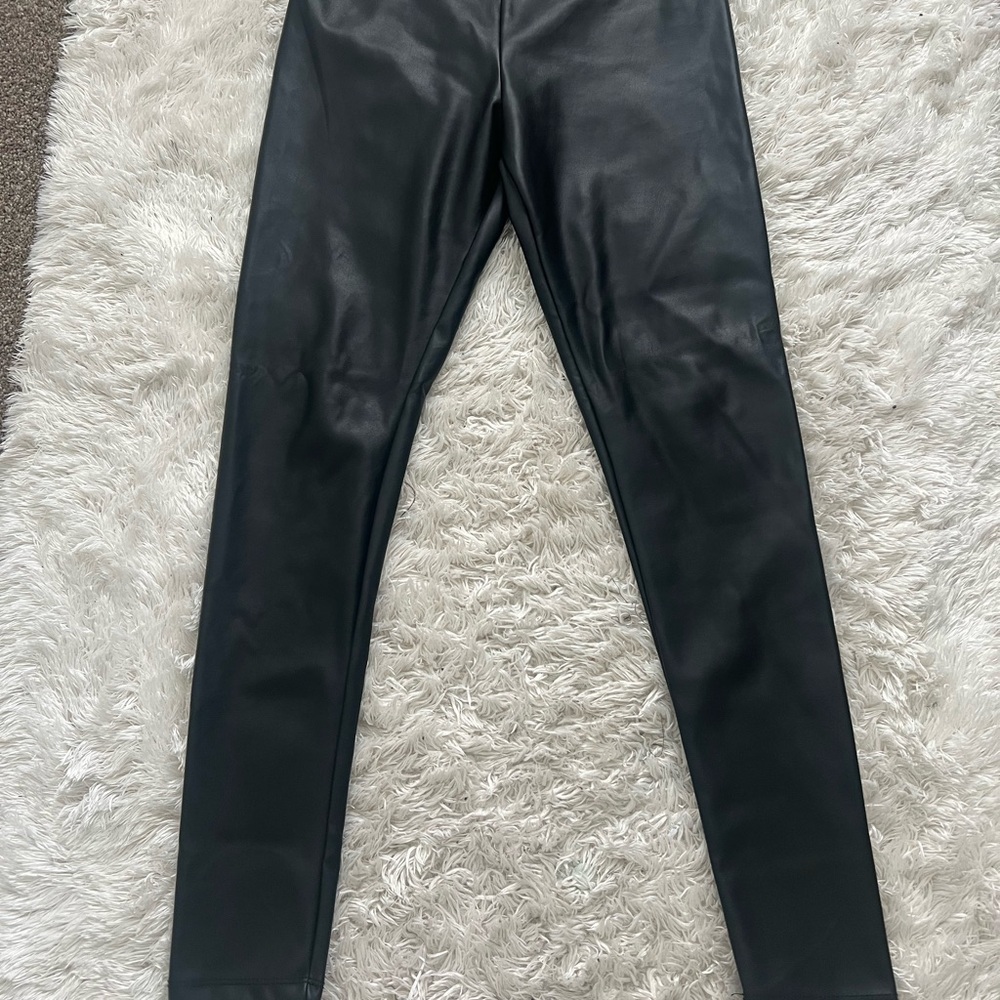 Black pleather pants